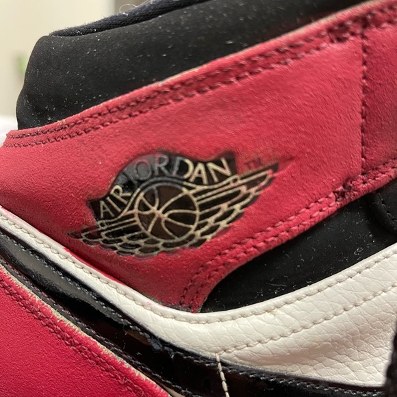 NIKE Air Jordan 1 Mid "Camo to Black Toe" Men's Size 13 USED - Picture 7 of 11